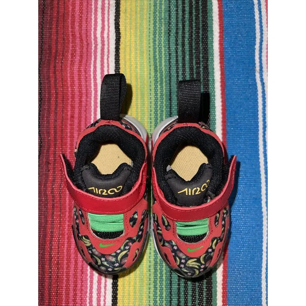 Nike Air Max 200 Toddler 2C‎ Fruit Sneakers University Red Green Spark Adorable